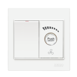 M-206 1 Switch + 1 Fan Dimmer Plate