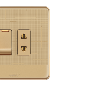 GG-01 Glory Gold 1 Switch + 1 Socket Plate