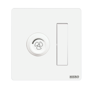 SW-206 Slender White 1 Switch + 1 Dimmer