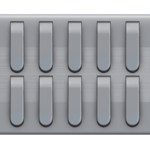 HJ-38 Slim Gray 10 Switch Plate