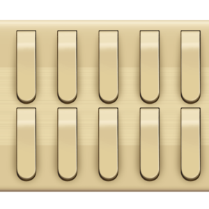 ID-38 Slim Gold 10 Switch Plate