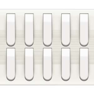 HW-38 Slim White 10 Switch Plate