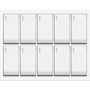JW-38 Grace White 10 Switch Plate