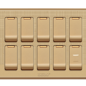 GG-38 Glory Gold 10 Switch Plate