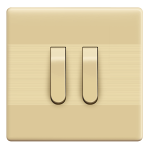 ID-22 Slim Gold 2 Switch Plate