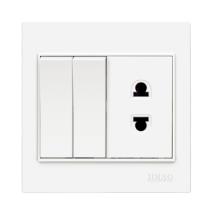 M-202 2 Switch + 1 Socket Plate