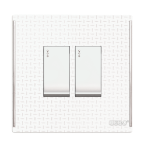 JW-22 Grace White 2 Switch Plate