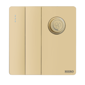 SG-207 Slender Gold 2 Switch + 1 Dimmer