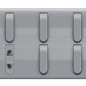 HJ-05 Slim Gray 5 Switch + 1 Socket Plate