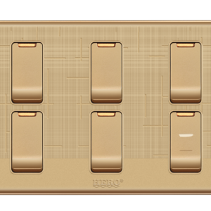 GG-66 Glory Gold 6 Switch Plate