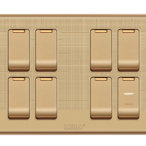 GG-88 Glory Gold 8 Switch Plate