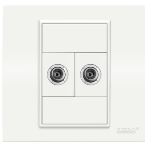 RS-23 Hero Royal TV Socket Double Plate