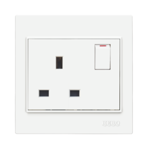M-216 13A 3 Pin Flat Socket with Switch