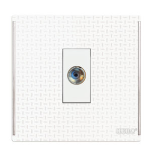 JW-21 Grace White TV Socket Plate