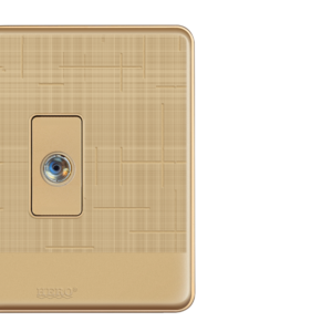 GG-21 Glory Gold TV Socket Plate