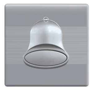 HJ-20 Slim Gray Bell Push Plate