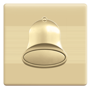 ID-20 Slim Gold Bell Push Plate