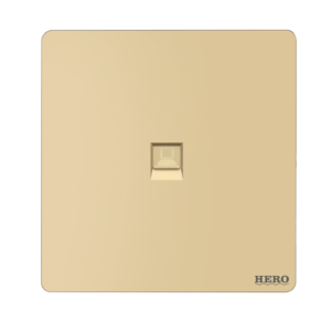 SG-224 Slender Gold Single Computer Socket (CAT-6)