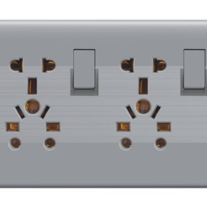 HJ-52 Slim Gray Double 5in1 Plate