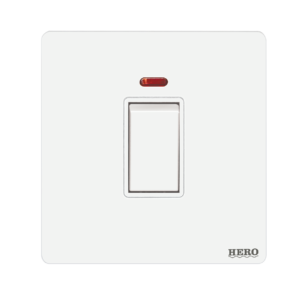 SW-218 Slender White Power Switch 20A