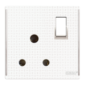 JW-15 Grace White Power Plug 15A Plate