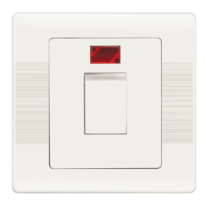 HW-53 Slim White Main Switch 45A Plate