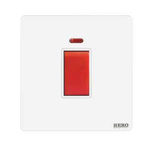 SW-230 Slender White Power Switch 45A