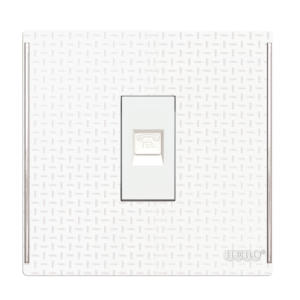 JW-24 Grace White Telephone Socket Plate