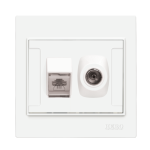 M-221 Telephone + TV Socket Plate